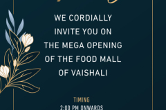 grand opening ceremony flyer in golden style